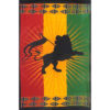 Rasta Lion Cotton Tapestry,  Rastafarian Flag
