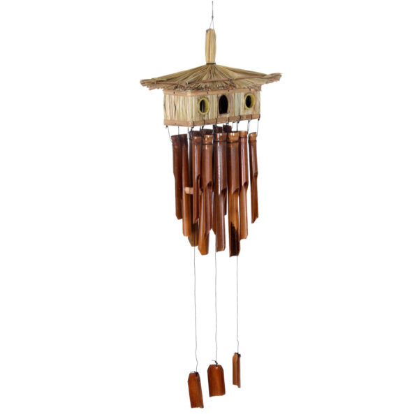 Bamboo Tiki Hut Wind Chime
