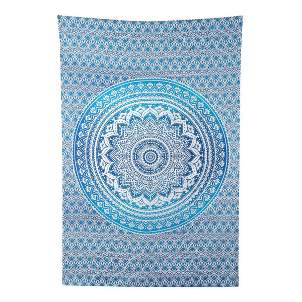 Blue Mandala Tapestry