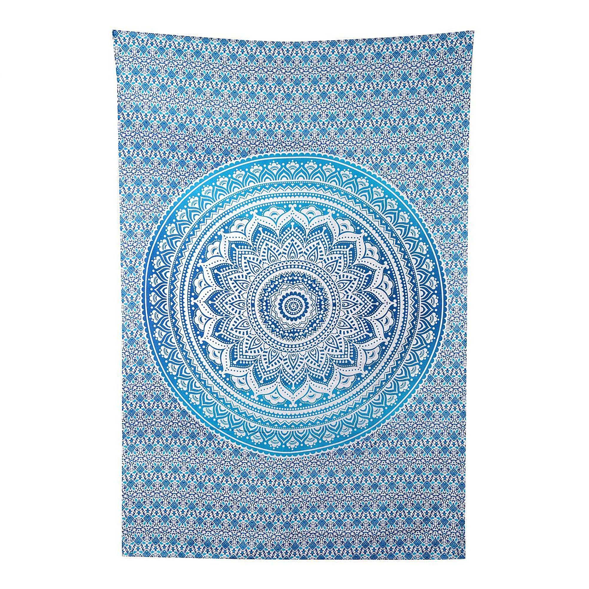 Blue Mandala Tapestry