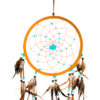 Brown Dream Catcher With Turquoise Stone, Traditional Style