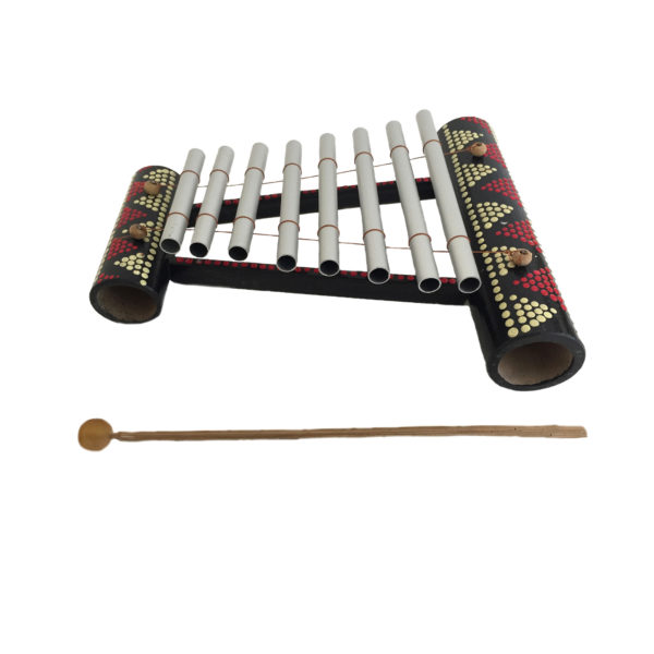 Xylophone,  Meditation Chime - Hand Painted In Bamboo