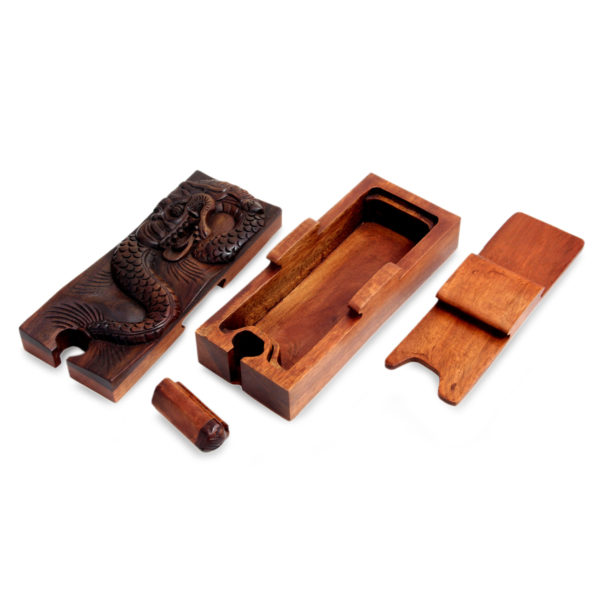 Dragon Puzzle Box With Secret Compartment, Hand Crafted