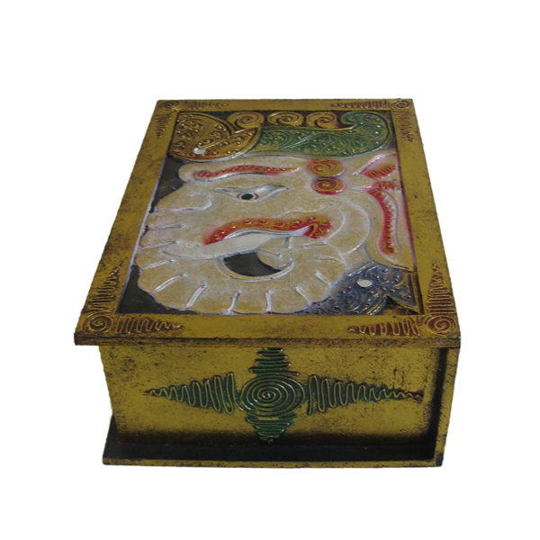 Ganesha Wooden Trinket Jewelry Box