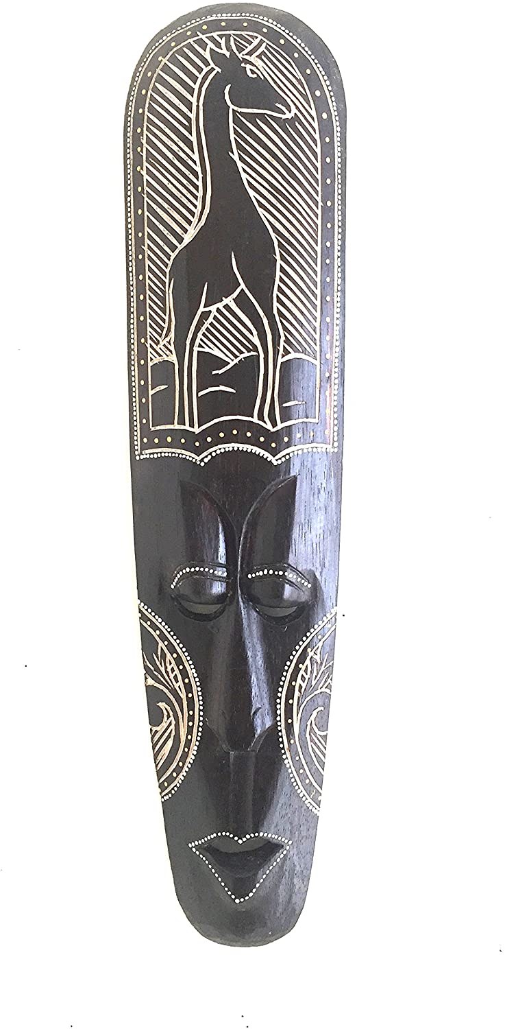OMA Giraffe Wall Hanging Decor Giraffe Mask African Mask Wall Decor - Large 20 Brand"