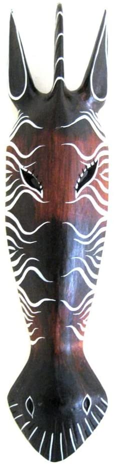 OMA African Mask Wall Hanging Zebra Mask Wall Decor Africa Decor -Large 20 Brand"