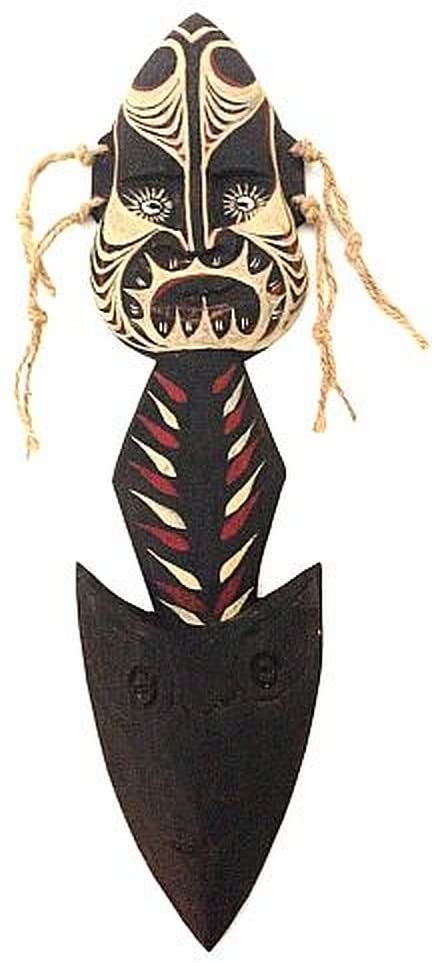 OMA African Mask Wall Hanging Decor Ceremonial Lucky Money Fortune Mask, Large 20 Brand"