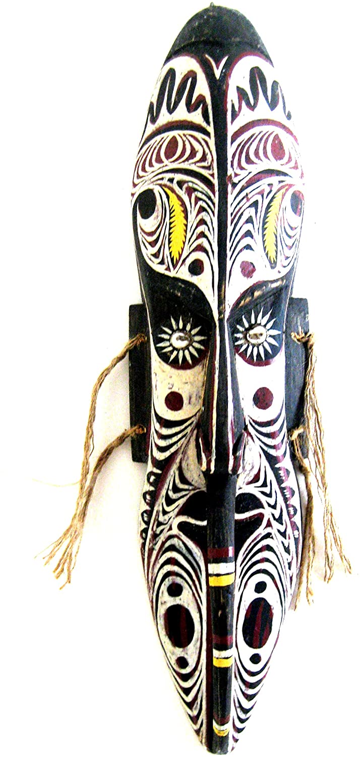 OMA African Mask Wall Hanging Decor World Peace Blessing Wall Art, Peace Pipe Tribal Mask, Brand