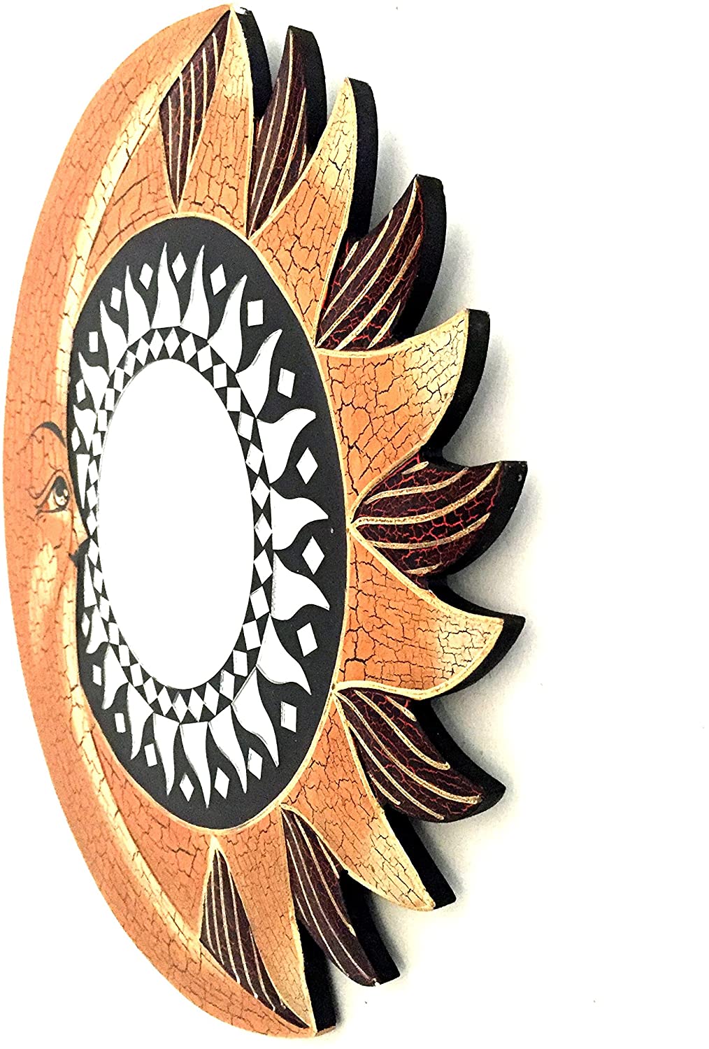 OMA Celestial Moon Wall Mirror with Mosaic Glass -16 Federal (TM) Brand"