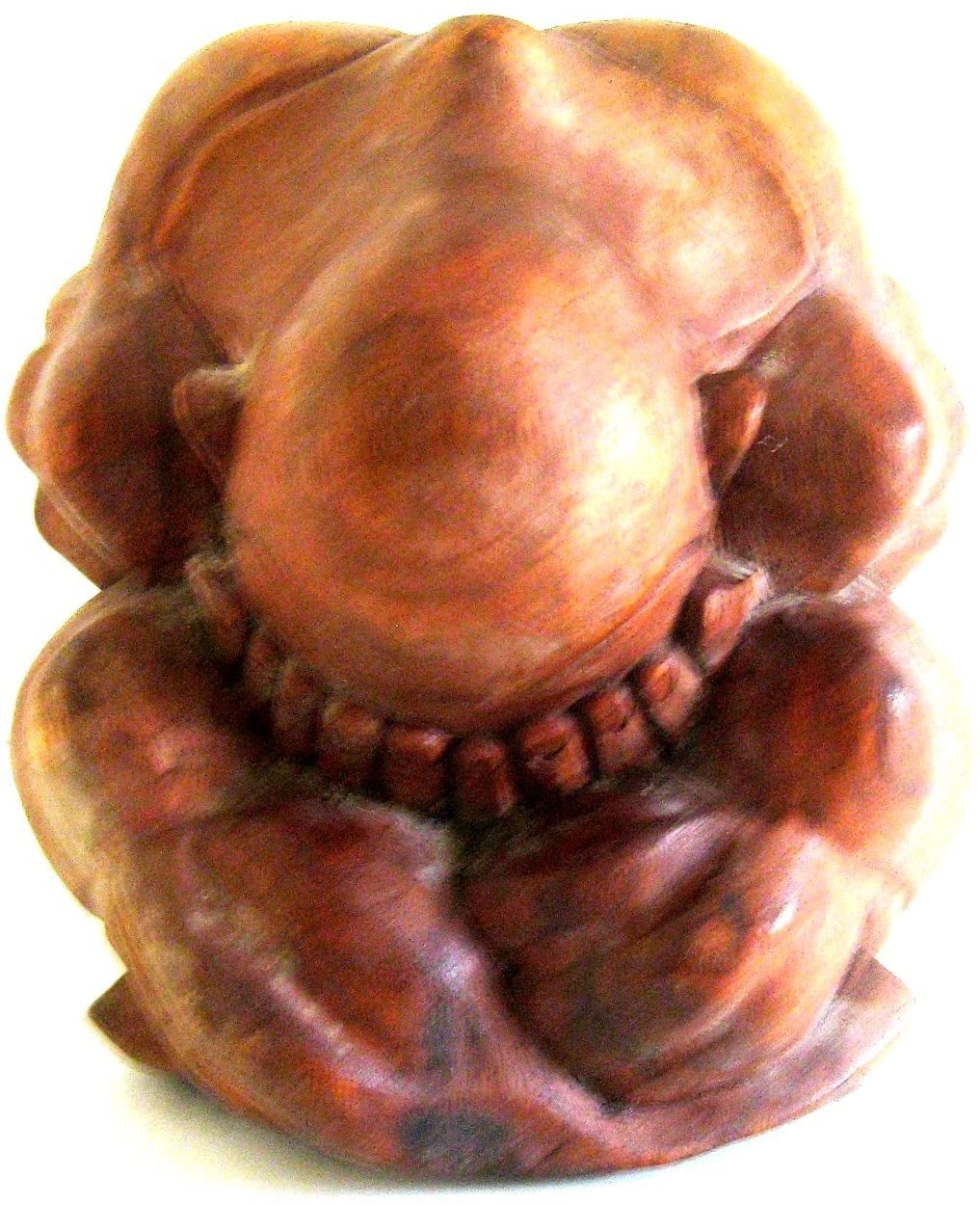 OMA Buddha Statue Weeping Buddha Yogi Wood Sculpture Buddhism, X-Large Size