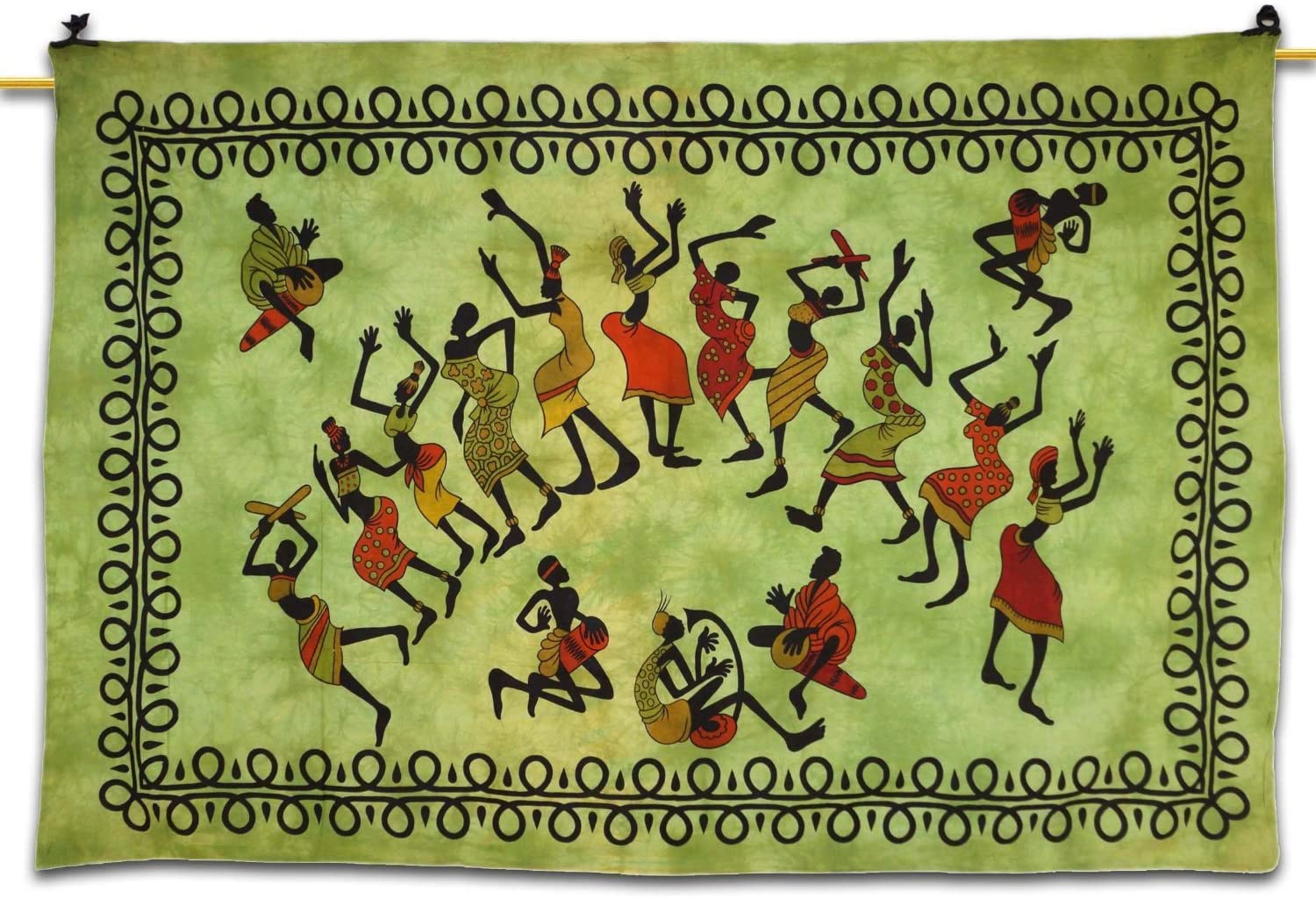 OMA Tribal Dance Tapestry Wall Hanging Decor Dorm Decor - LG Size, 60 X 85" Brand"