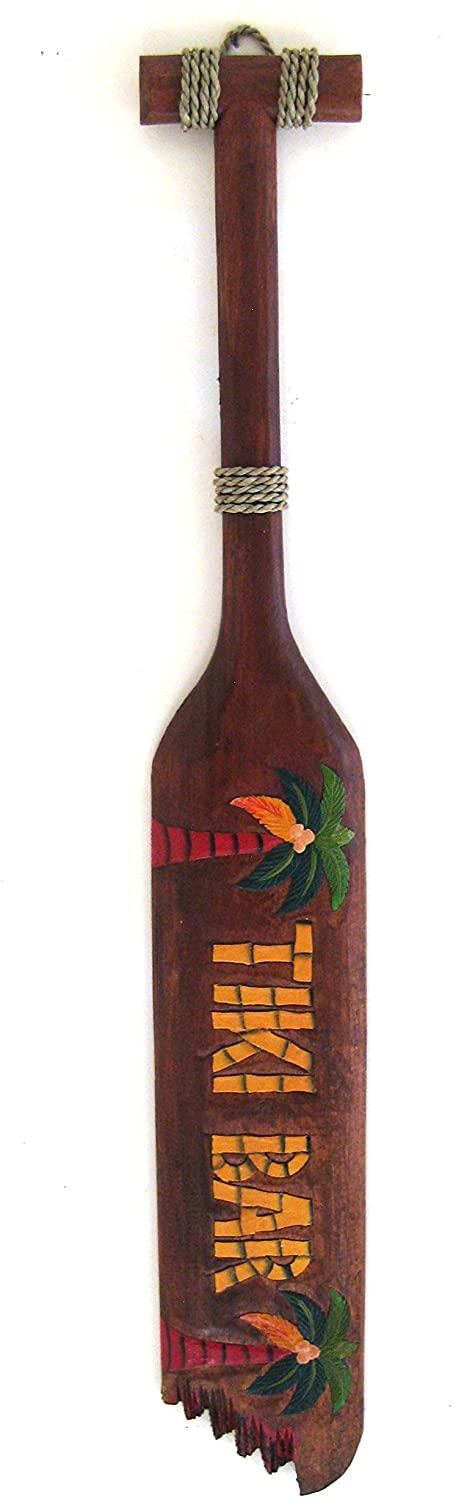 OMA 40 Huge Tiki Bar Sign Wood Carved Tiki Bar Wall Hanging Decor Brand"