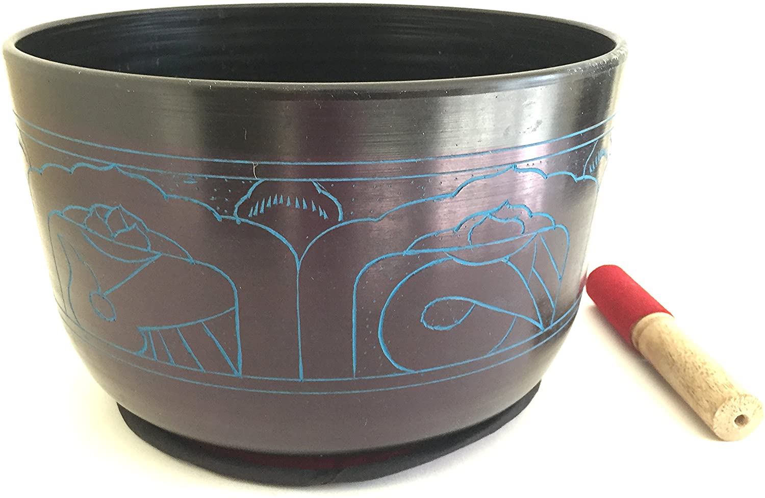 XX Large HEAVY Tibetan Buddha OM Mani Singing Bowl Cushion Mallet Set For Yoga & Meditation - PREMIUM QUALITY - JIVE BRAND (XX Large - 9 Inches)