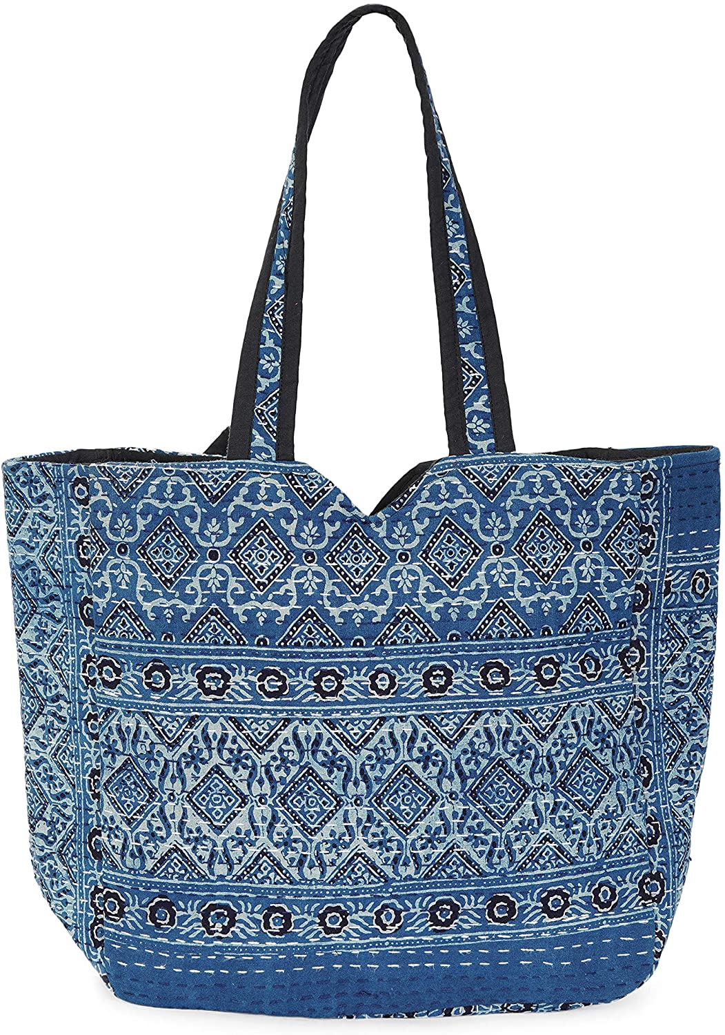 OMA Women's Hippie Boho Woven Cotton Cross Body Sling Shoulder Bag Casual Tote Aztec Design - Premium Quality
