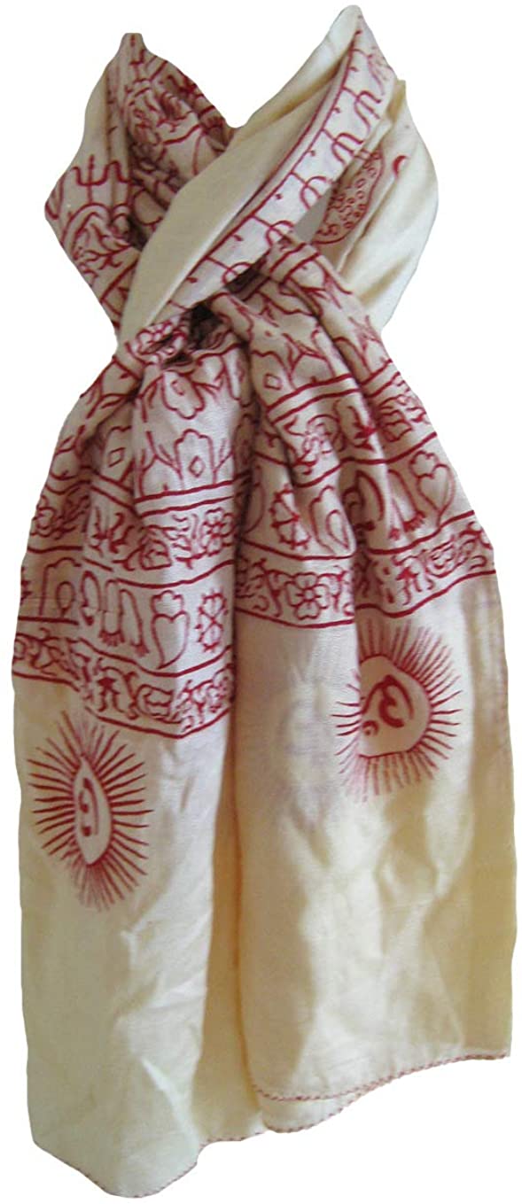 Oma OM Namah Shivaya Prayer & Meditation Shawl Large Wrap Scarf