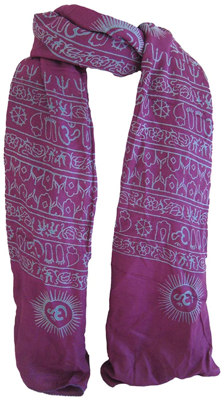 Oma OM Namah Shivaya Prayer & Meditation Shawl Large Wrap Scarf