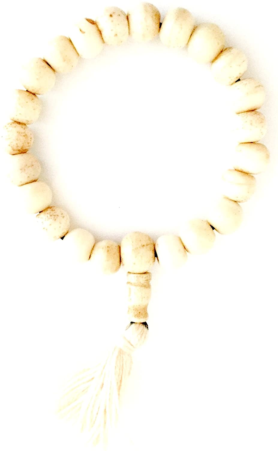 OMA Tibetan Buddhist Zen Bone Carved Bracelet for Meditation & Yoga - Hand Strung by Tibetan Refugees - Unisex Brand