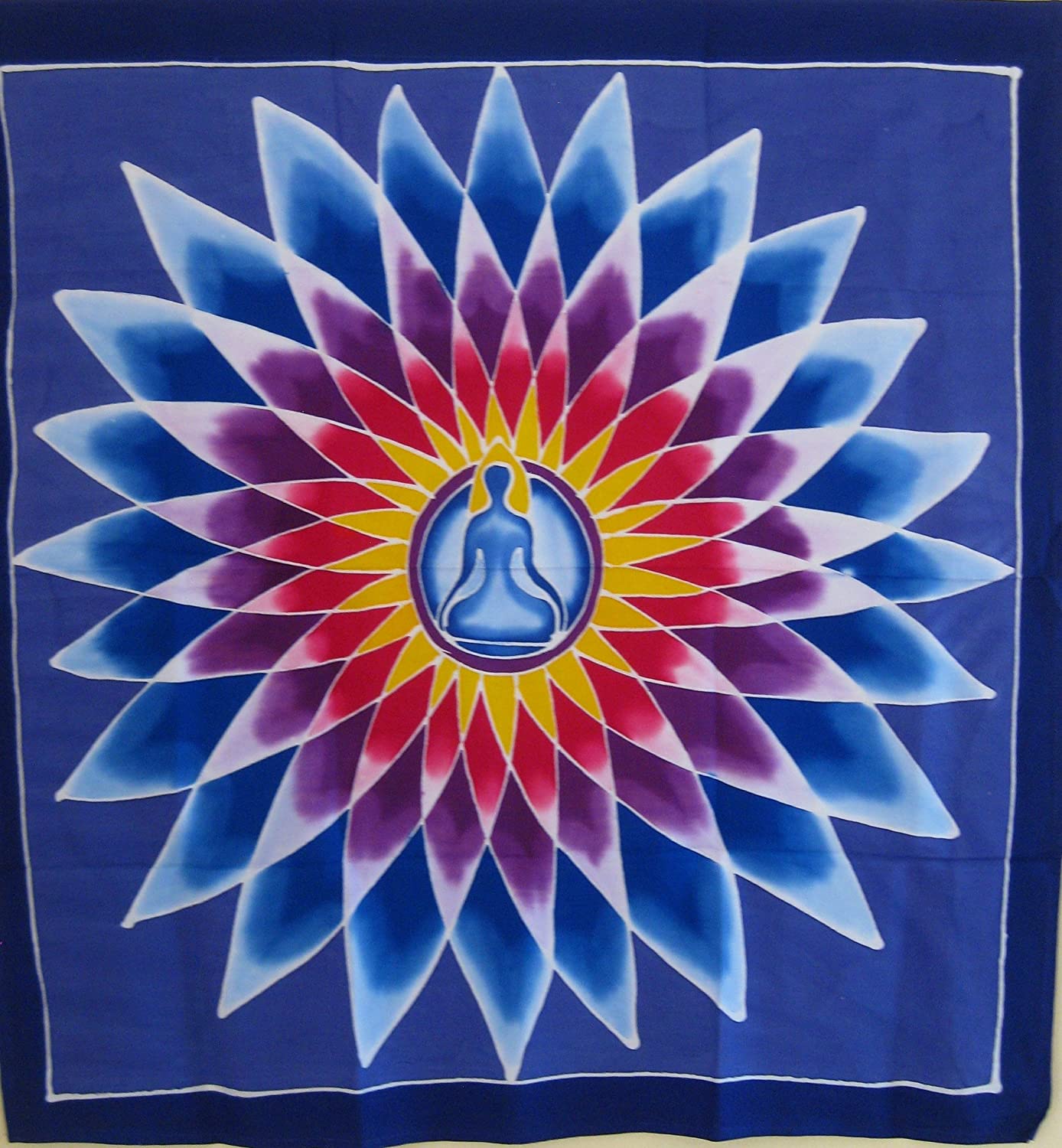 OMA Chakra Balancing Meditation & Yoga Batik Tapestry Mandala Wall Hanging Decor Om Mandala Federal (TM) Brand