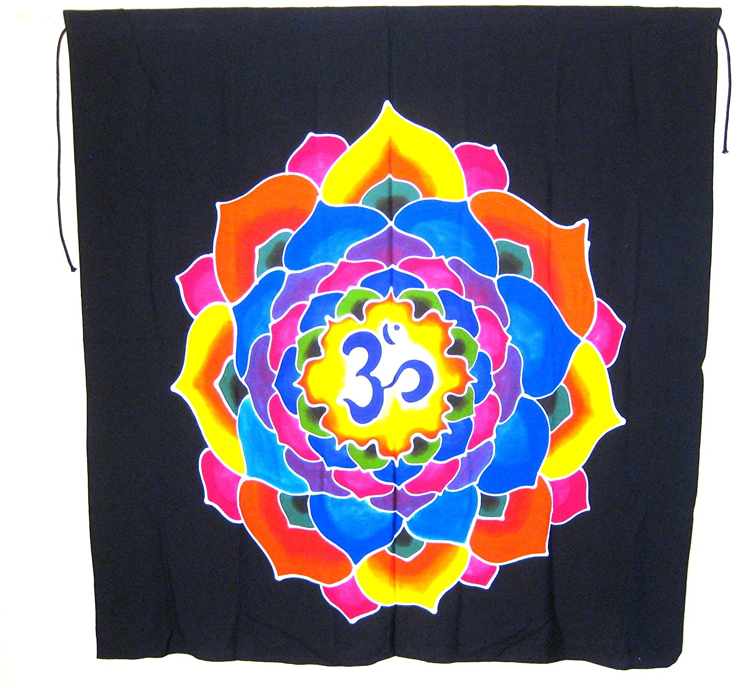 OMA Holy OM Sign Mandala Batik Tapestry Chakra Balancing Design Wall Hanging Federal (TM) Brand