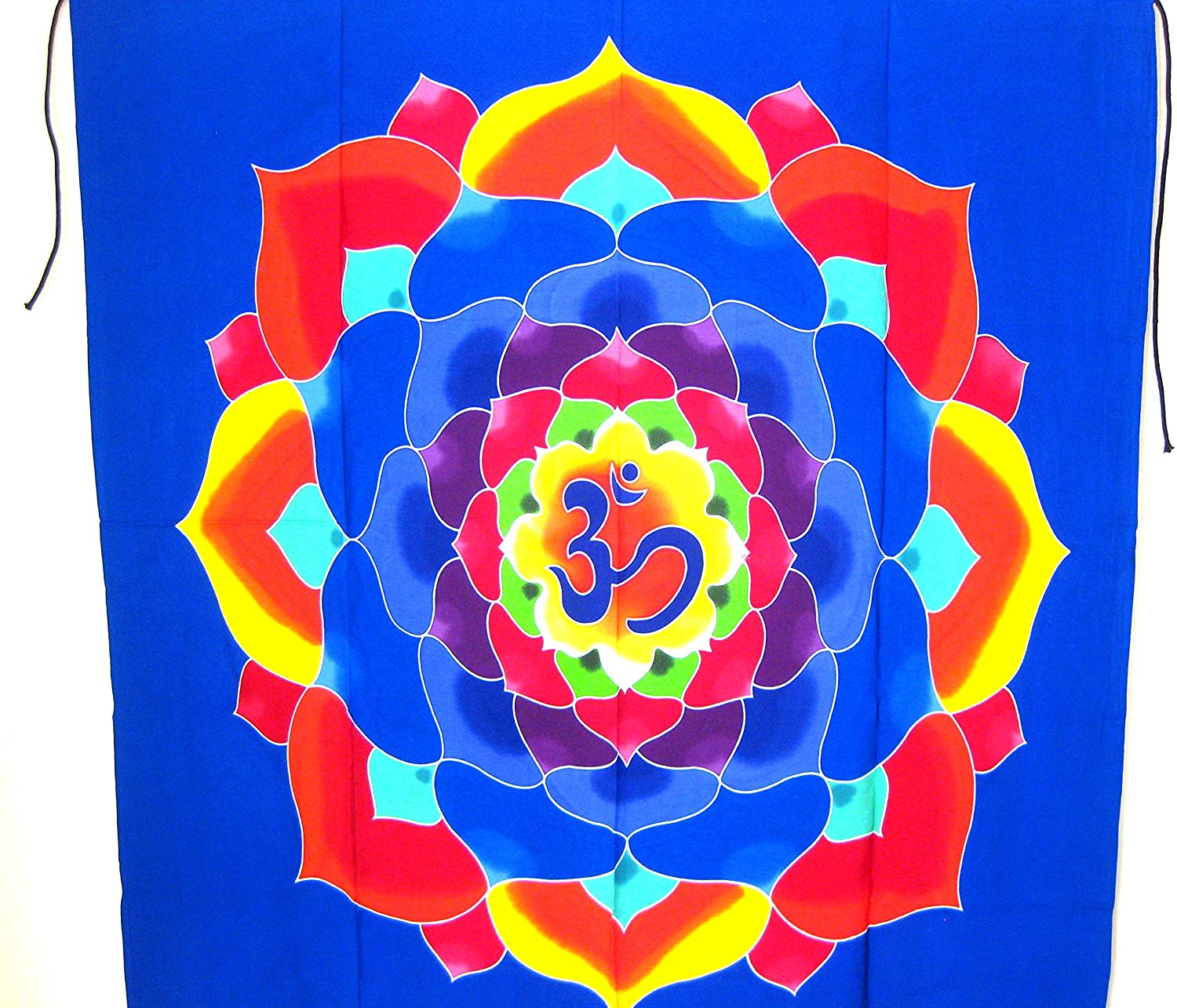 OMA Beautiful Holy OM Sign Mandala Hand Batik Tapestry Wall Hanging Chakra Yoga Design Federal (TM) Brand