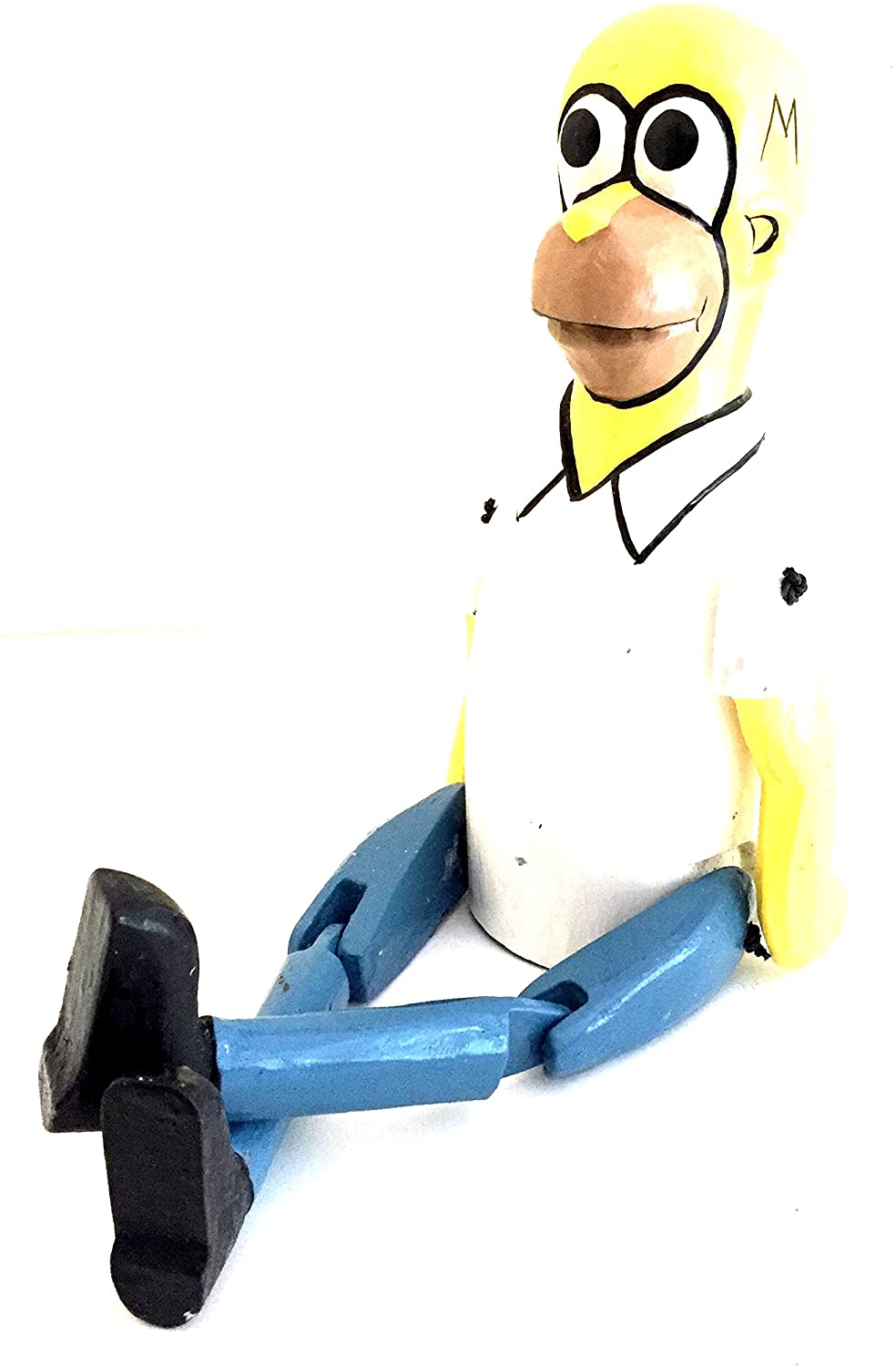 OMA Wooden Homer Simpson Statue Sitting Shelf Sitter Homer with Poseable Legs, Large Size Brand