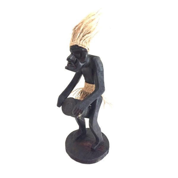 Bongo Player Primitive Statue
