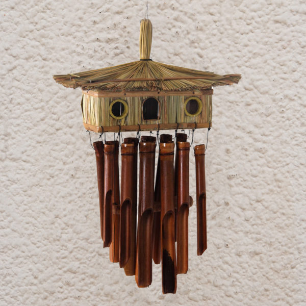 Bamboo Tiki Hut Wind Chime