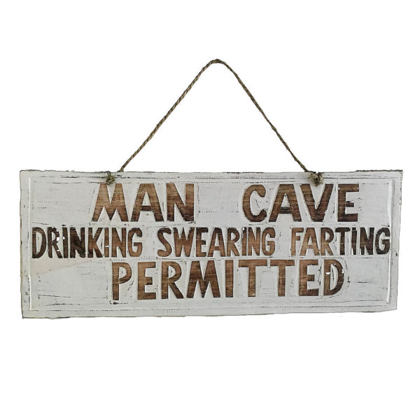 Man Cave Decorative Wooden Sign Wall Decor
