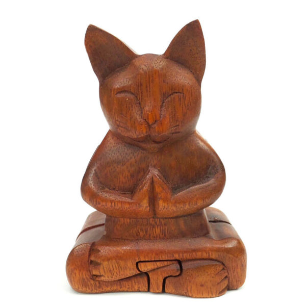 Namaste Meditation Cat Puzzle Box