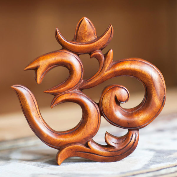 The OM Symbol, Hand Crafted In Wood