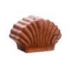 Clam Shell Shaped Puzzle Box, Hand Carved