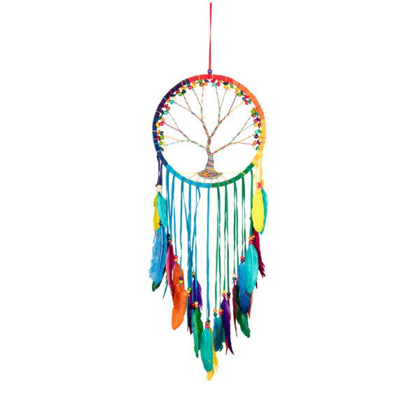 Tree of Life Dream Catcher, Rainbow Chakra
