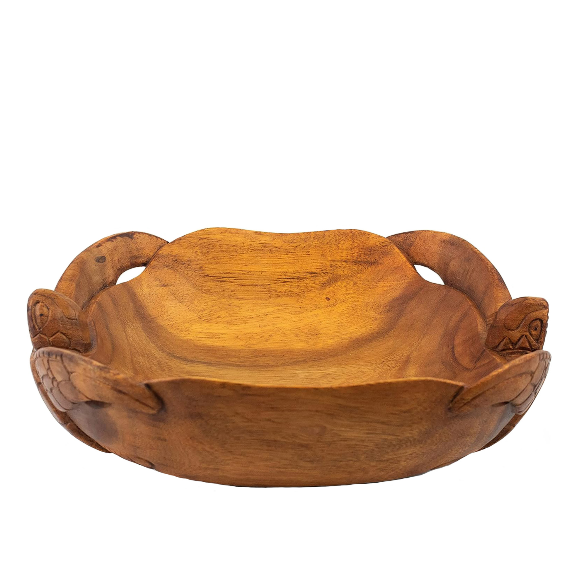 Wooden Turtle Bowl, Hand Crafted