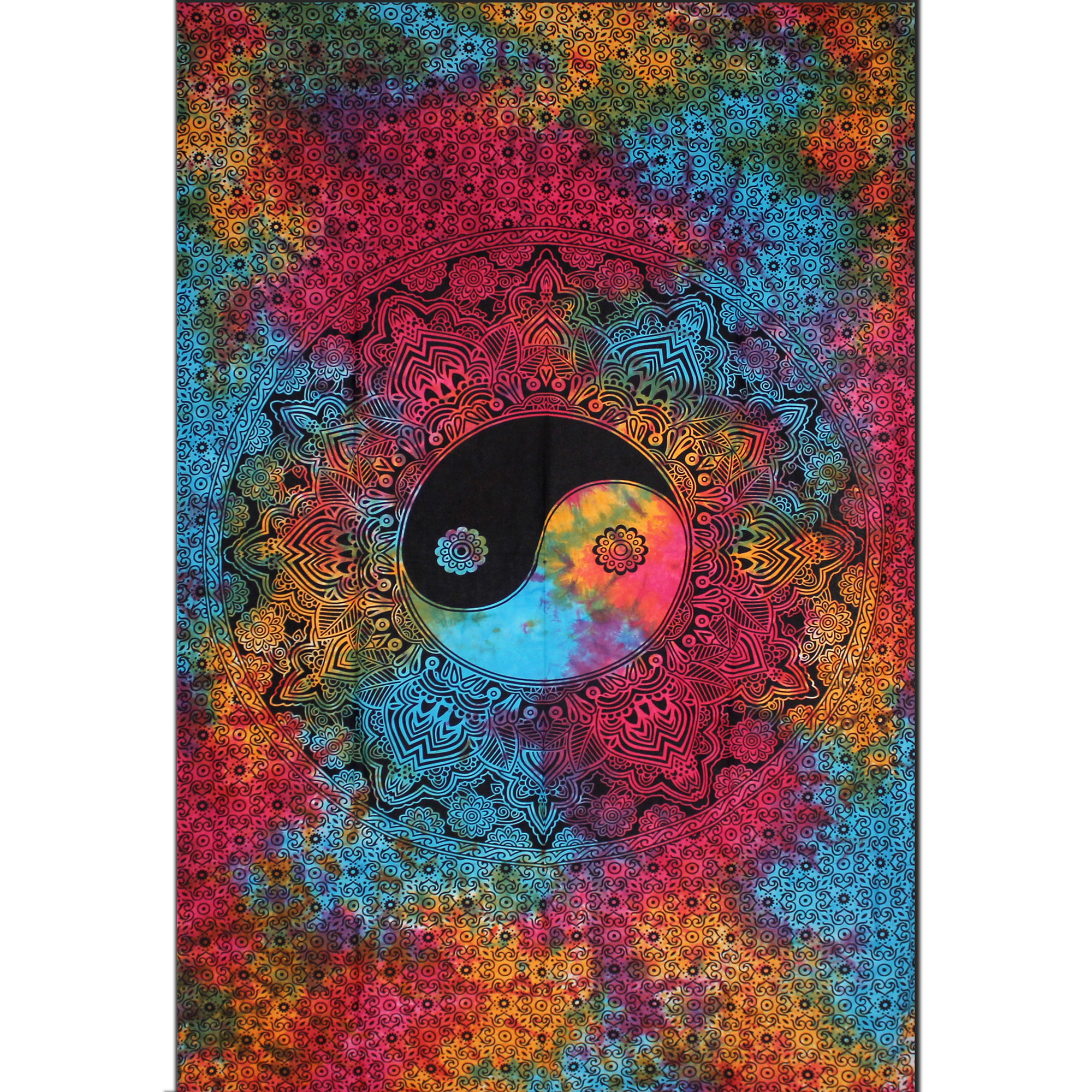 Ying Yang Boho Tie Dye Wall Hanging