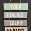 Positive Healing Yoga Wall Sign