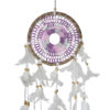 Crochet Dream Catcher, Hand Crafted Boho Style In Pink