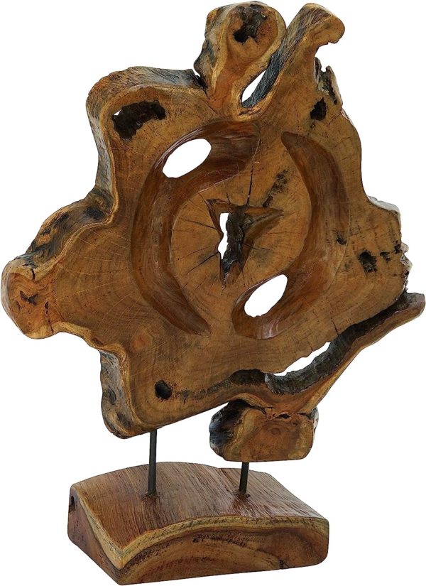 Eva Modern Teak Sculpture