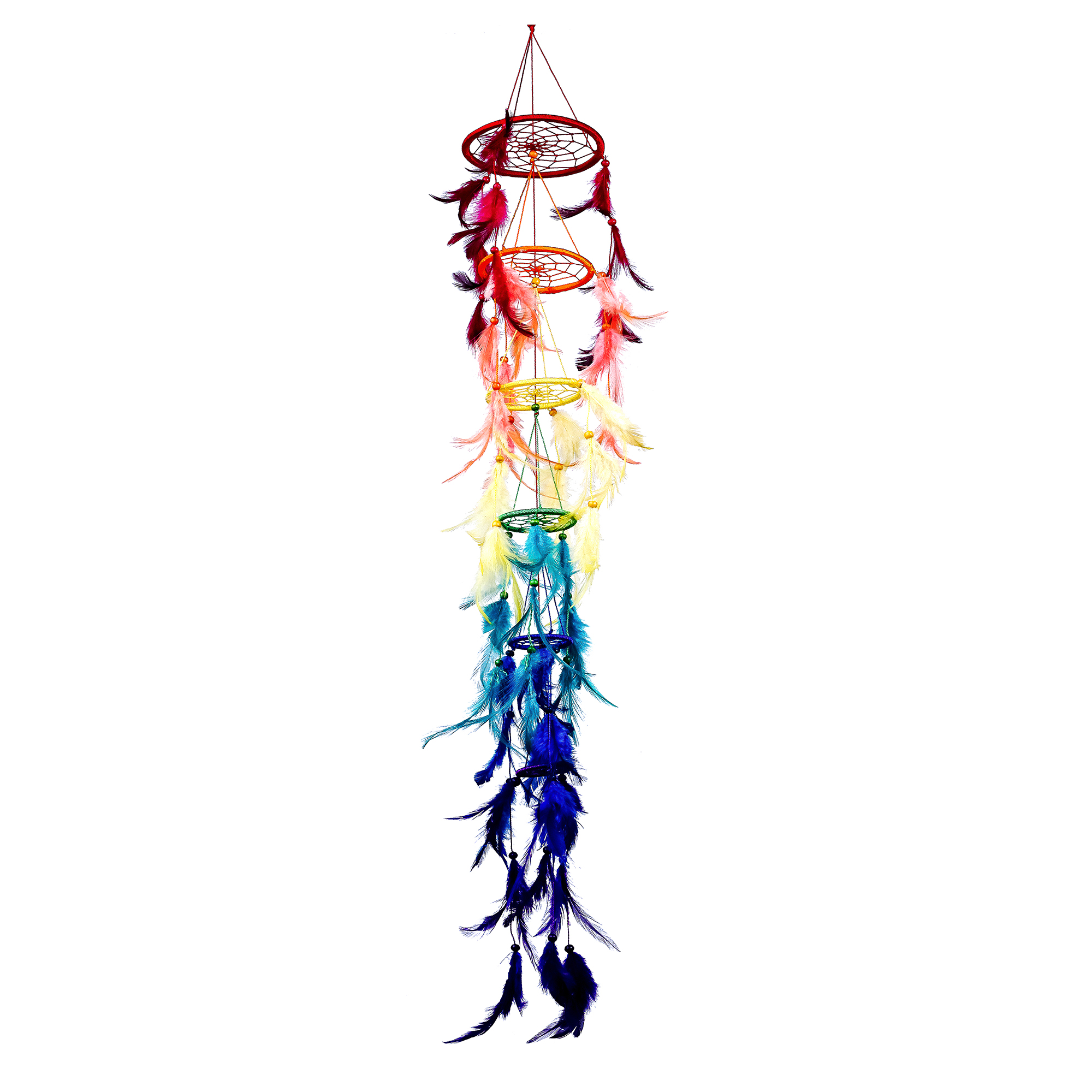 Rainbow Chakra Dream Catcher, 3 D Style
