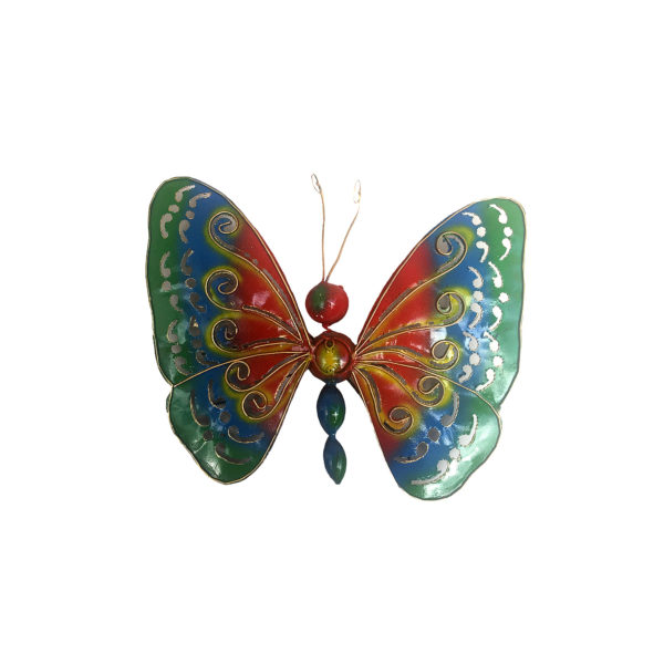 Metal Butterfly Wall Decor Art, Green