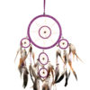 Purple Dream Catcher With Feathers, Native American Style
