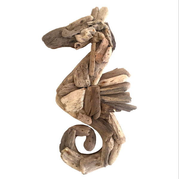 Driftwood Seahorse Wall Decor