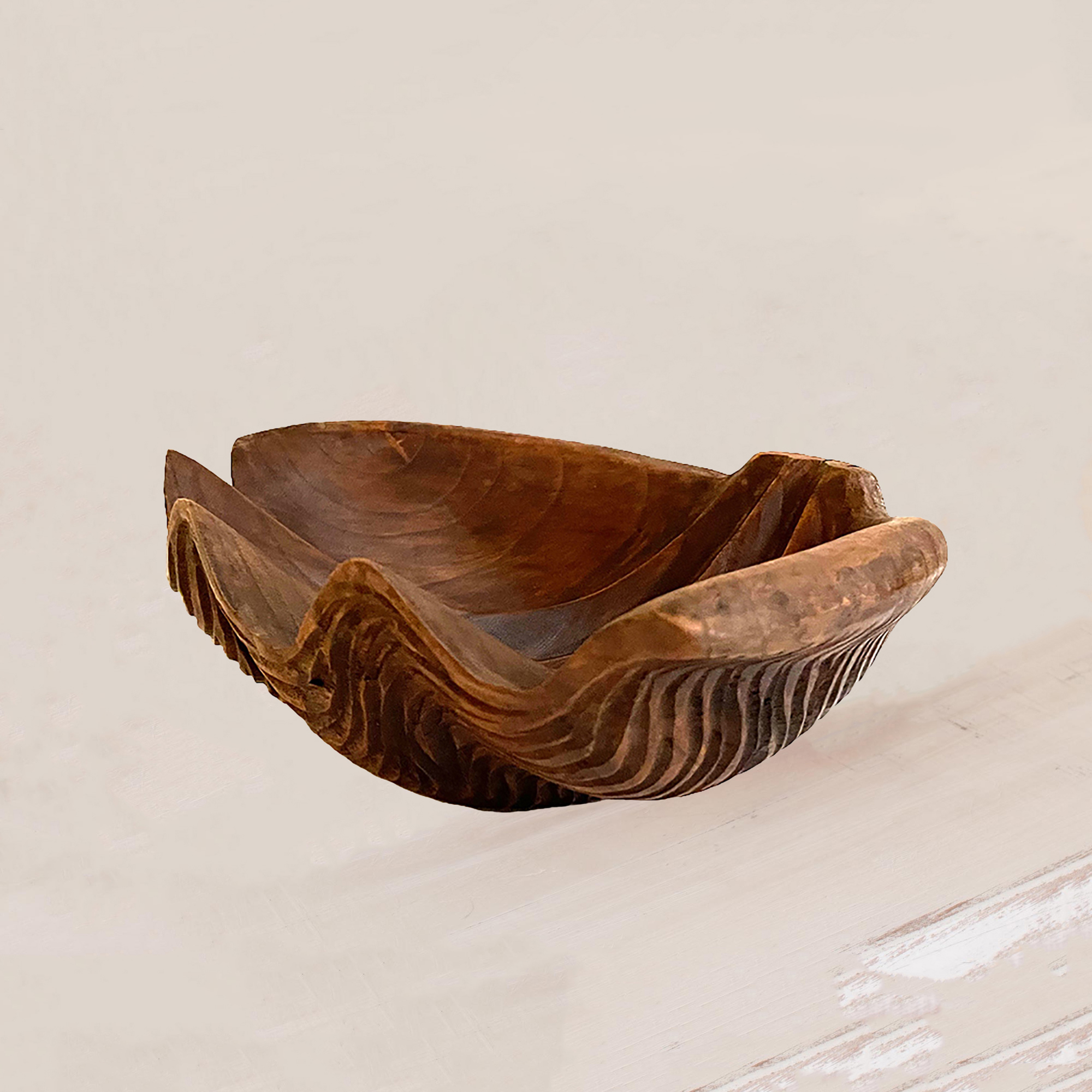 Clam Shell Decorative Bowl Catchall, Hand Crafted