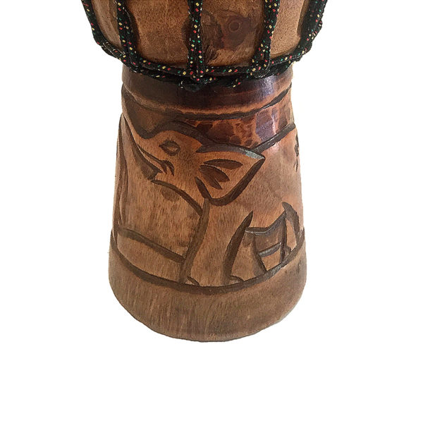 Lucky Elephant, Hand Carved Djembe Drum