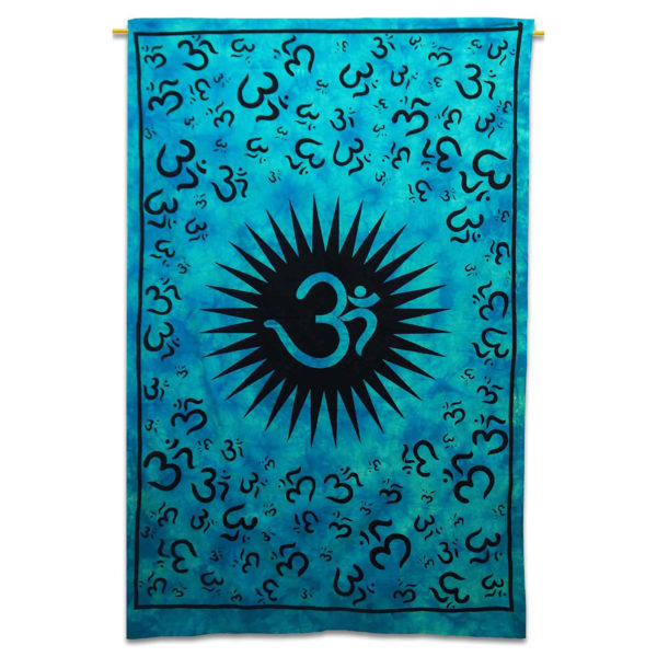 Sacred Om Mandala Tapestry