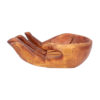 Wooden Hand Sculpture Decorative Bowl